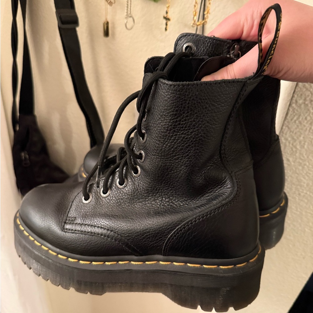 Dr. Martens Black Leather Women's Boots